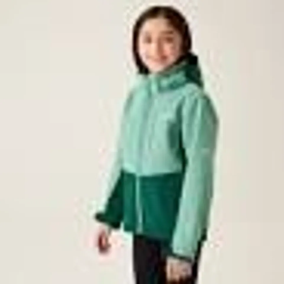 BRAND NEW REGATTA KIDS HAYDENBURY II SOFTSHELL JACKET IN  DUSTY GREEN -  UK 7/8 YRS