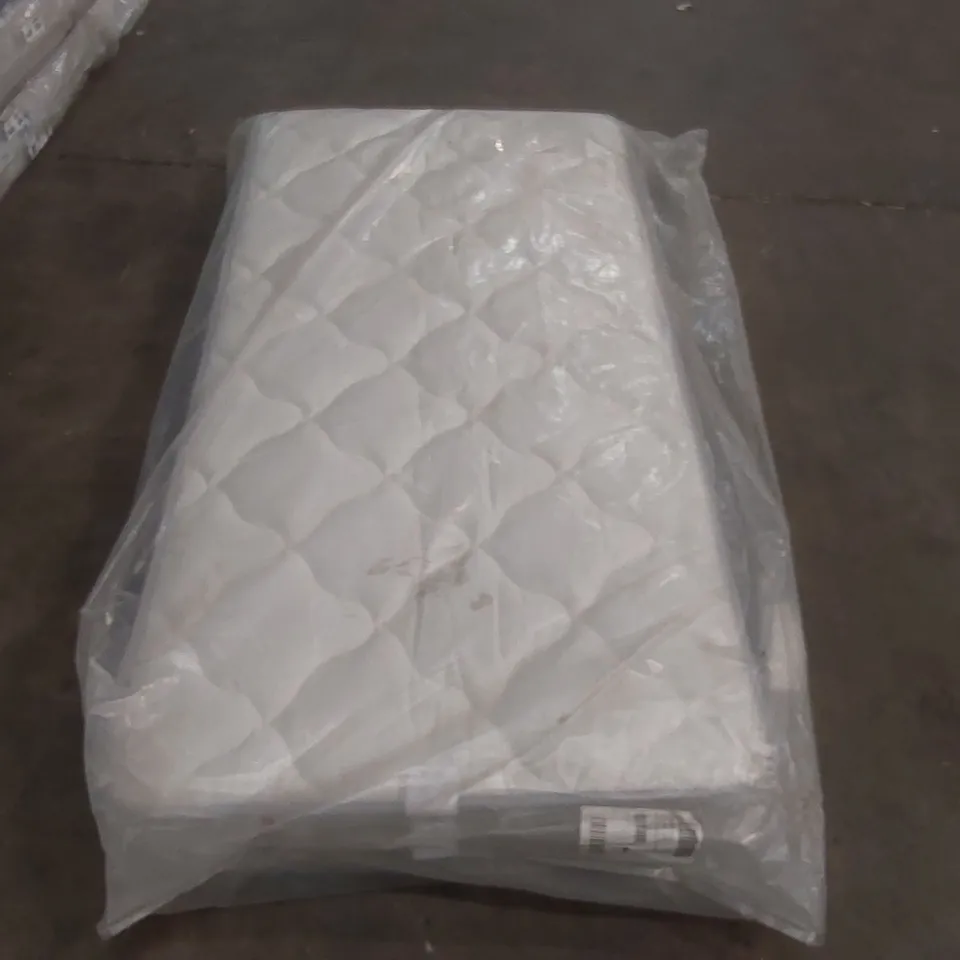 QUALITY BAGGED SINGLE 90cm AIRSPRUNG LUXURY QUILTED MEDIUM MATTRESS