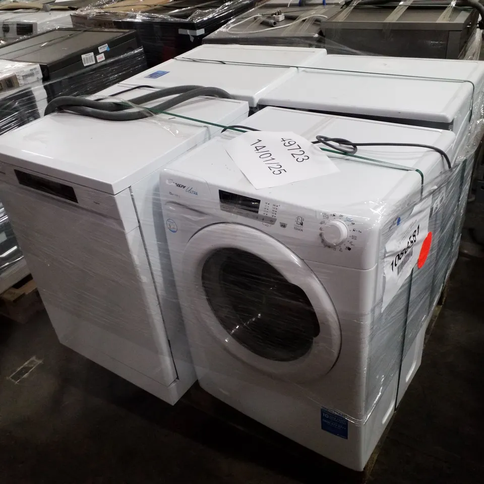 PALLET OF APPROXIMATELY 4 UNPROCESSED RAW RETURN WHITE GOODS TO INCLUDE