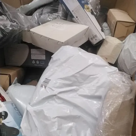 A PALLET CONTAINING A LARGE QUANTITY OF ASSORTED PILLOWS WHICH INCLUDE; MEMORY FOAM, LUMBAR PILLOWS ETC