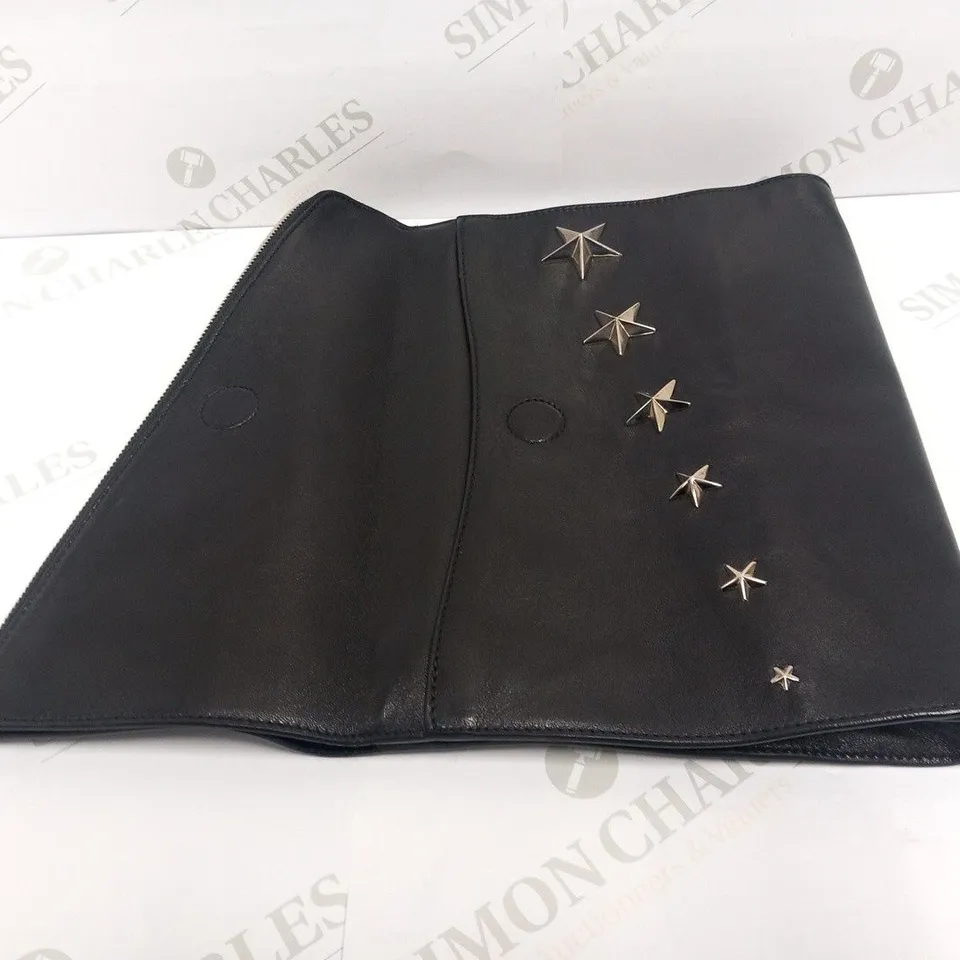JIMMY CHOO SISI BLACK CLUTCH BAG