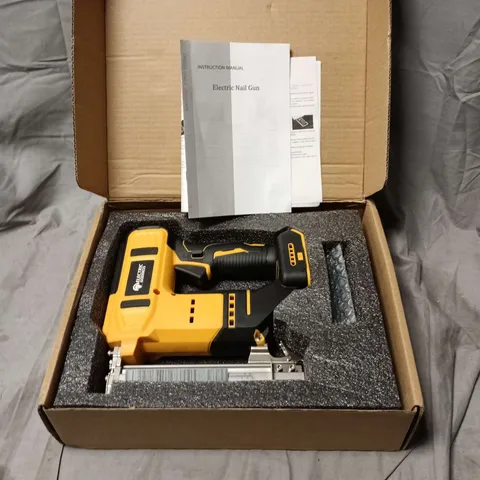 ELECTRIC GODDESS ELECTRIC NAIL GUN – CORDLESS, YELLOW/BLACK WITH INSTRUCTIONS