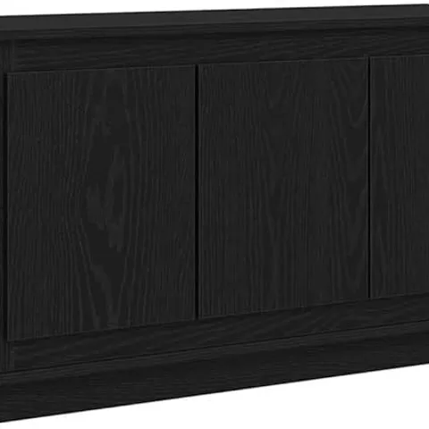 BOXED VIDA SIDEBOARD BLACK OAK MDF LARGE BUFFET CABINET RECTANGULAR (1 BOX)
