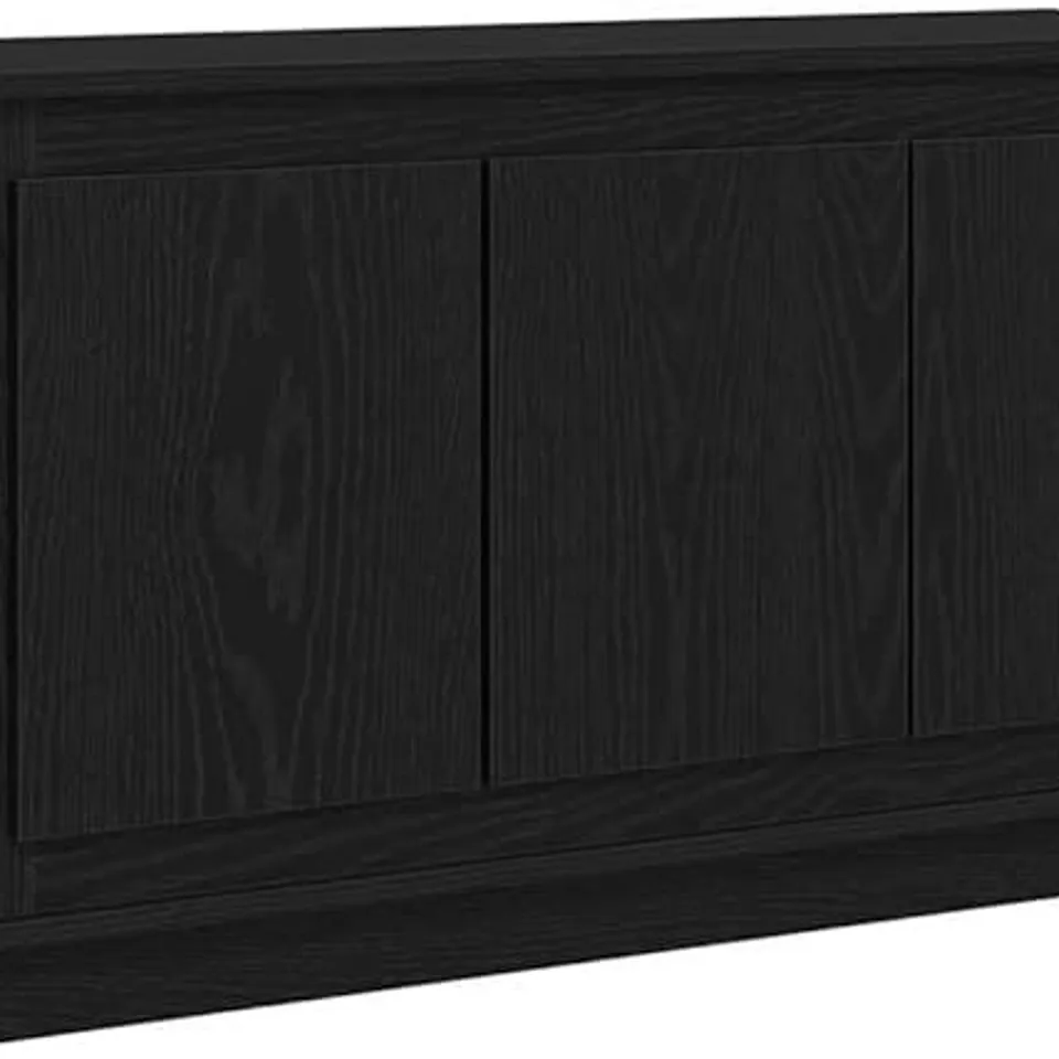 BOXED VIDA SIDEBOARD BLACK OAK MDF LARGE BUFFET CABINET RECTANGULAR (1 BOX)