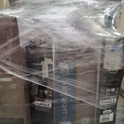 PALLET OF APPROXIMATELY 8 UNPROCESSED RAW RETURN TELEVISIONS TO INCLUDE;