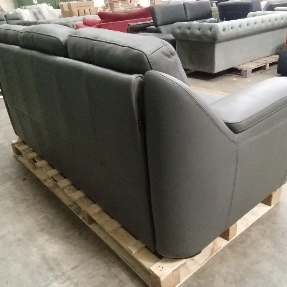 QUALITY DESIGNER ITALIAN MADE PARMA 3 SEATER LEATHER SOFA