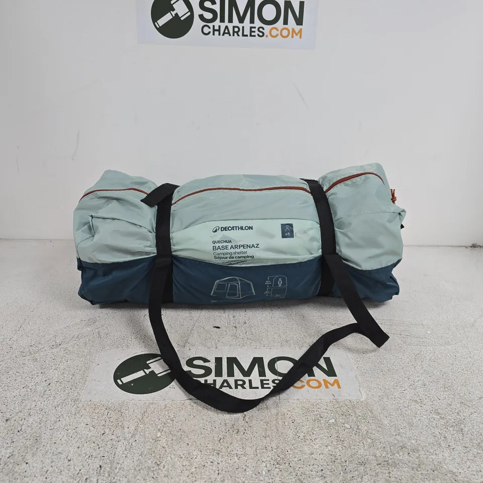 DECATHLON QUECHA CAMPING SHELTER 6 PERSON IN CARRY BAG