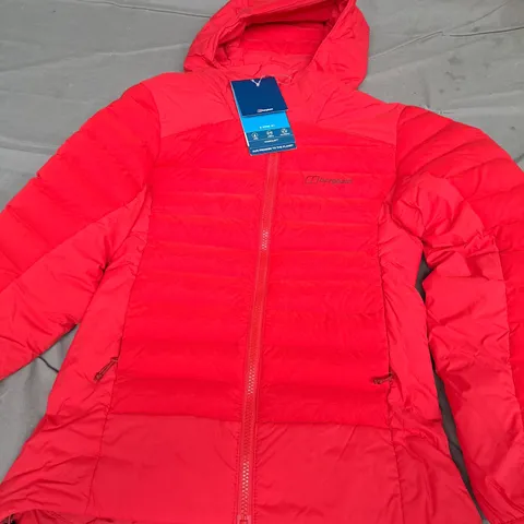 BERGHAUS AFFINE JACKET IN GOJI BERRY SIZE UK 8