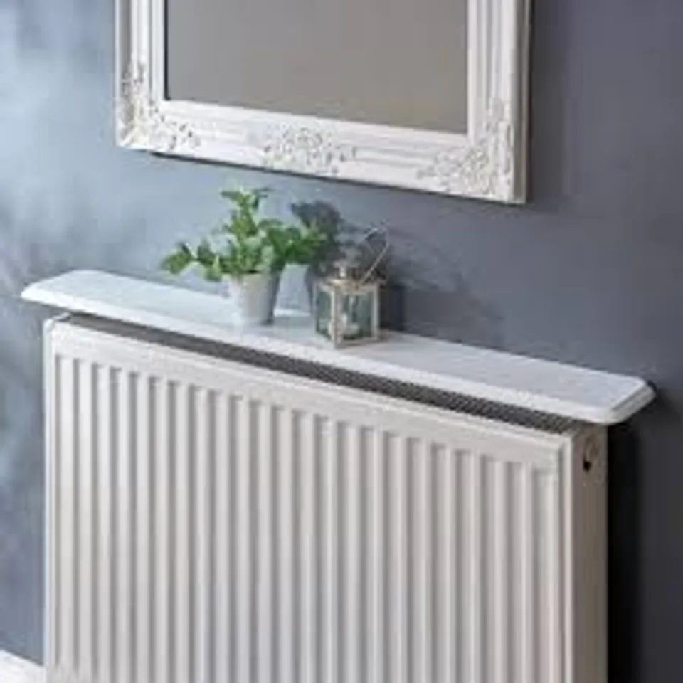 BOXED GREENHURST 45.5" INCH (115CM) RADIATOR SHELF PAINTED SATIN WHITE