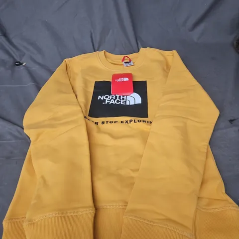 THE NORTH FACE YOUTH SWEATSHIRT – YELLOW – LG (YOUTH/JUNIOR)