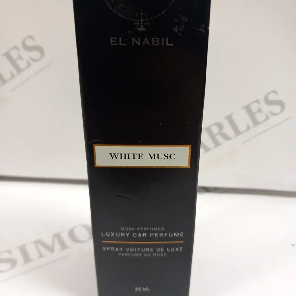 BOXED EL NABIL WHITE MUSC LUXURY CAR PERFUME 85ML