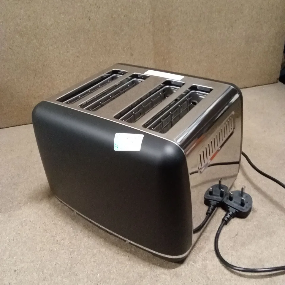 BOXED MORPHY RICHARDS 4-SLICE TOASTER - ACCENTS BLACK