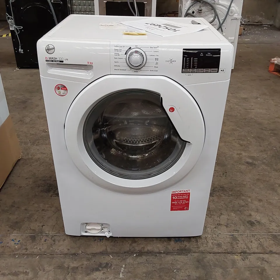 HOOVER H-WASH 300 LITE H3W492DA4/1-80 9KG WASHING MACHINE WITH 1400 RPM - WHITE - B RATED