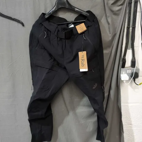 RAB WINTER TROUSERS – BLACK, UK 34 / REGULAR LENGTH