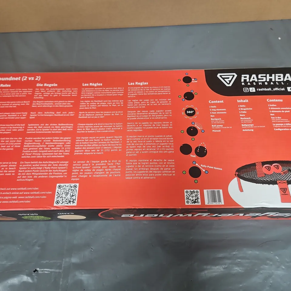 RASHBALL ROUNDNET PRO SET 2VS2 OUTDOOR GAME – BOXED