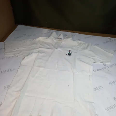 BURBERRYS WHITE POLO SHIRT SIZE M