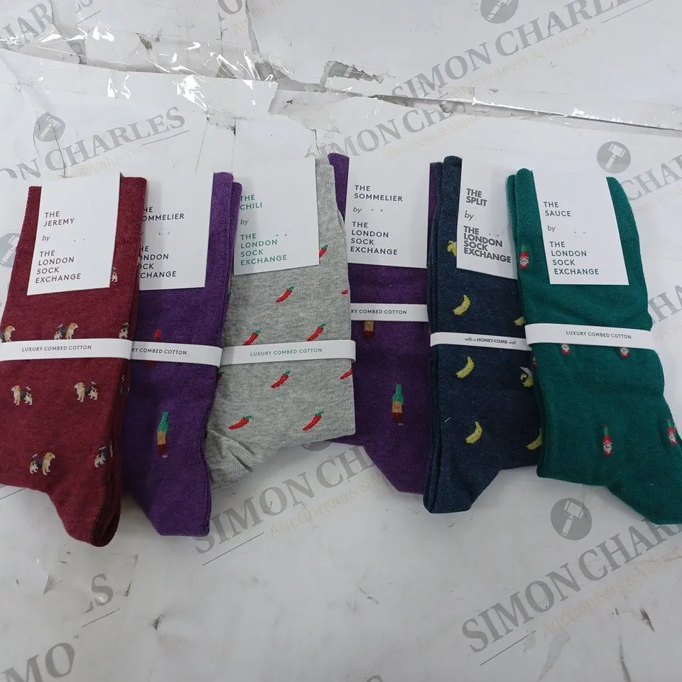 BOX OF 6 PAIRS OF LONDON SOCK EXCHANGE SOCKS 