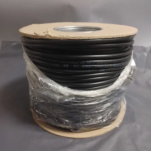 UNI-STRAND 0.5MM 3A 3-CORE BLACK MAINS PVC FLEXIBLE CABLE 100M REEL