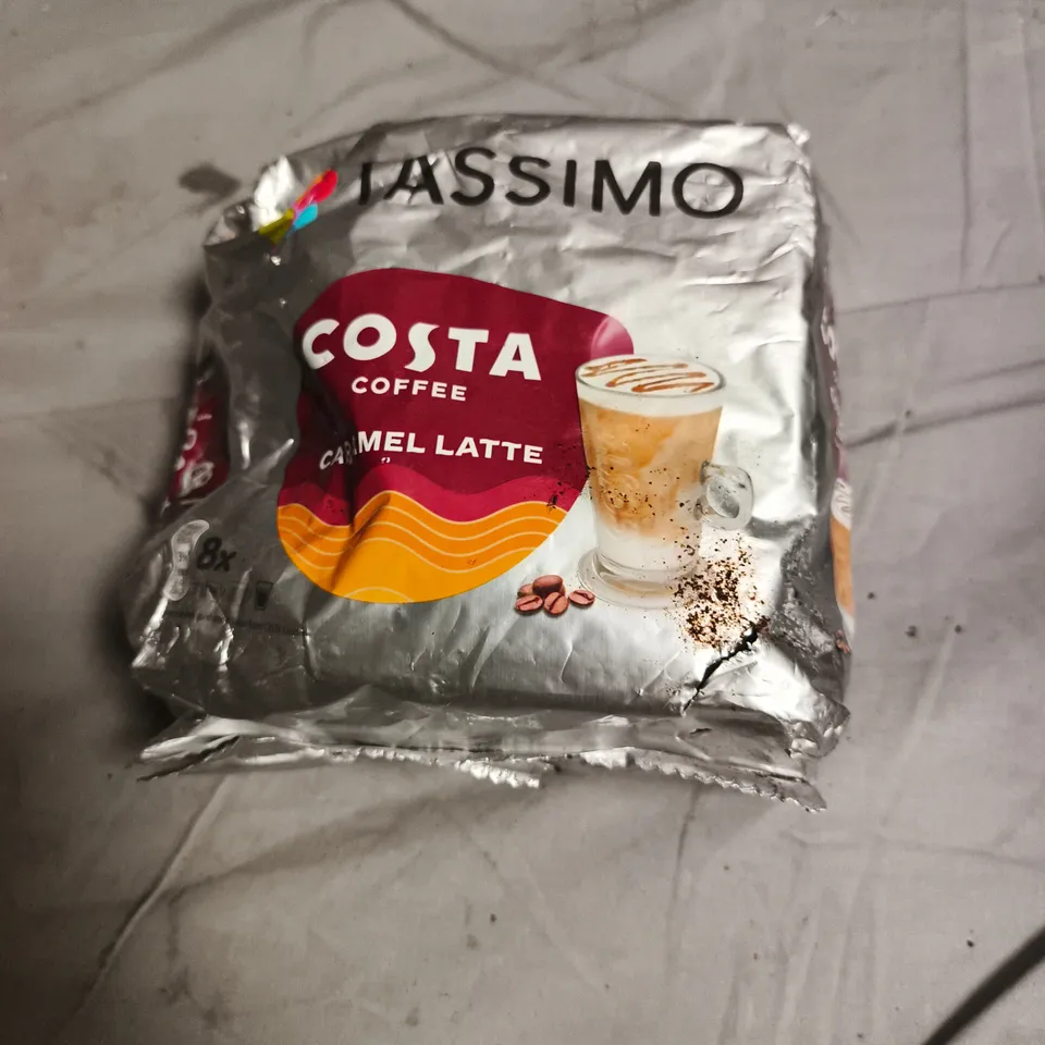 APPROXIMATELY 10 ASSORTED FOOD ITEMS INCLUDING DIET COKE AND TASSIMO CARAMEL LATTE