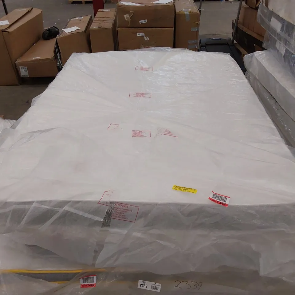 QUALITY BAGGED HYBRID 4'6" MEMORY NATURAL FOAM MATTRESS 