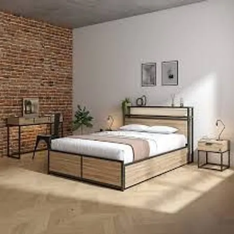 BOXED XR LIVING DENVER OTTOMAN WITH APP CONTROLLED LED LIGHTS AND WIRELESS CHARGING- DOUBLE (3 BOXES)