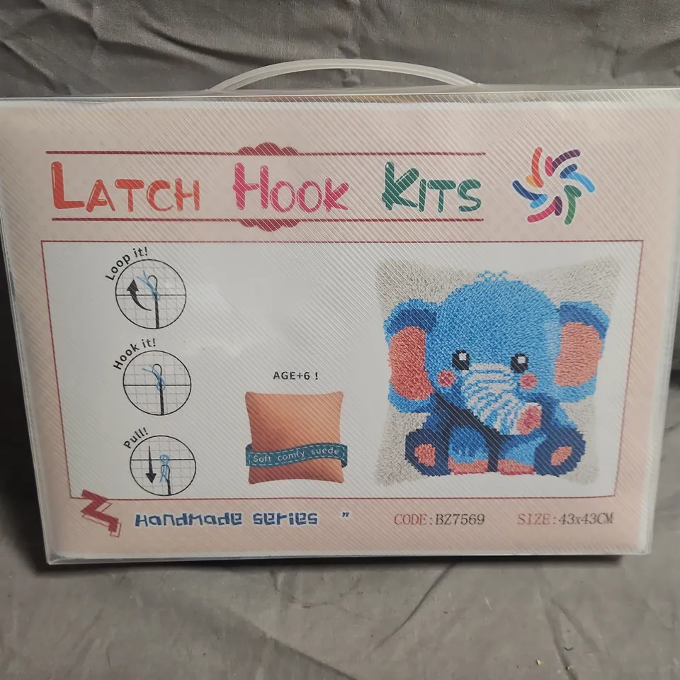 Latch Hook Kit – Elephant Design (43x43 cm), Handmade Series