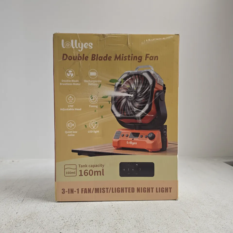 LOLLYES DOUBLE BLADE MISTING FAN YH-F145-H