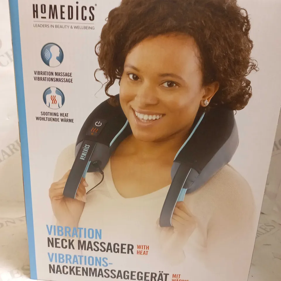 BOXED HOMEDICS VIBRATION NECK MASSAGER WITH HEAT 