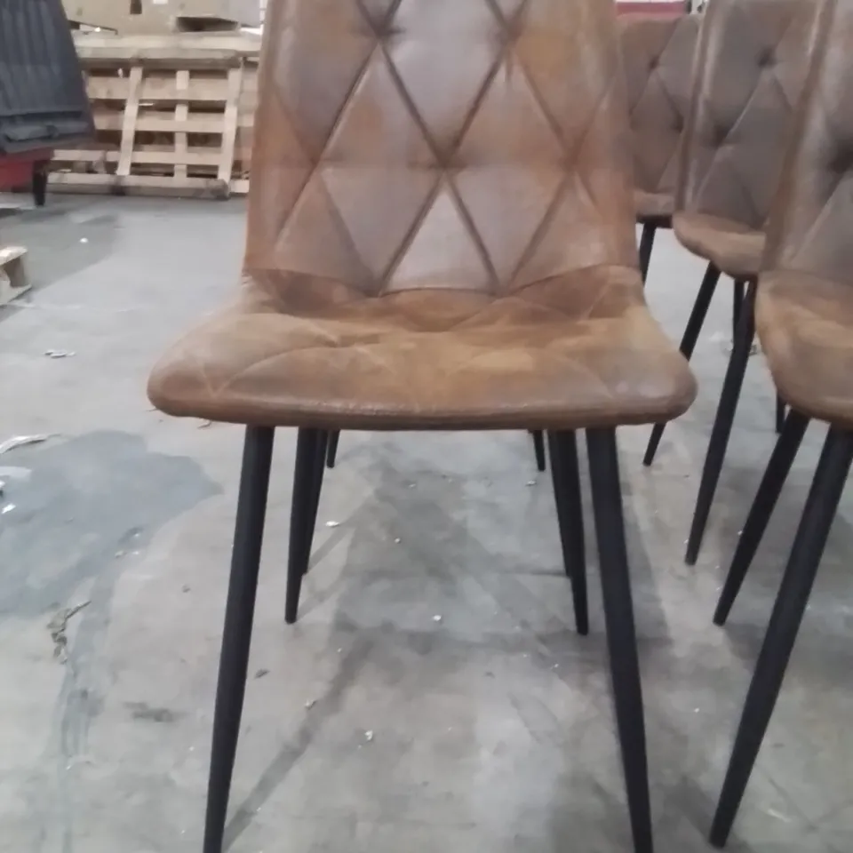 ABISHANTH UPHOLSTERED DINING CHAIRS SET OF 6