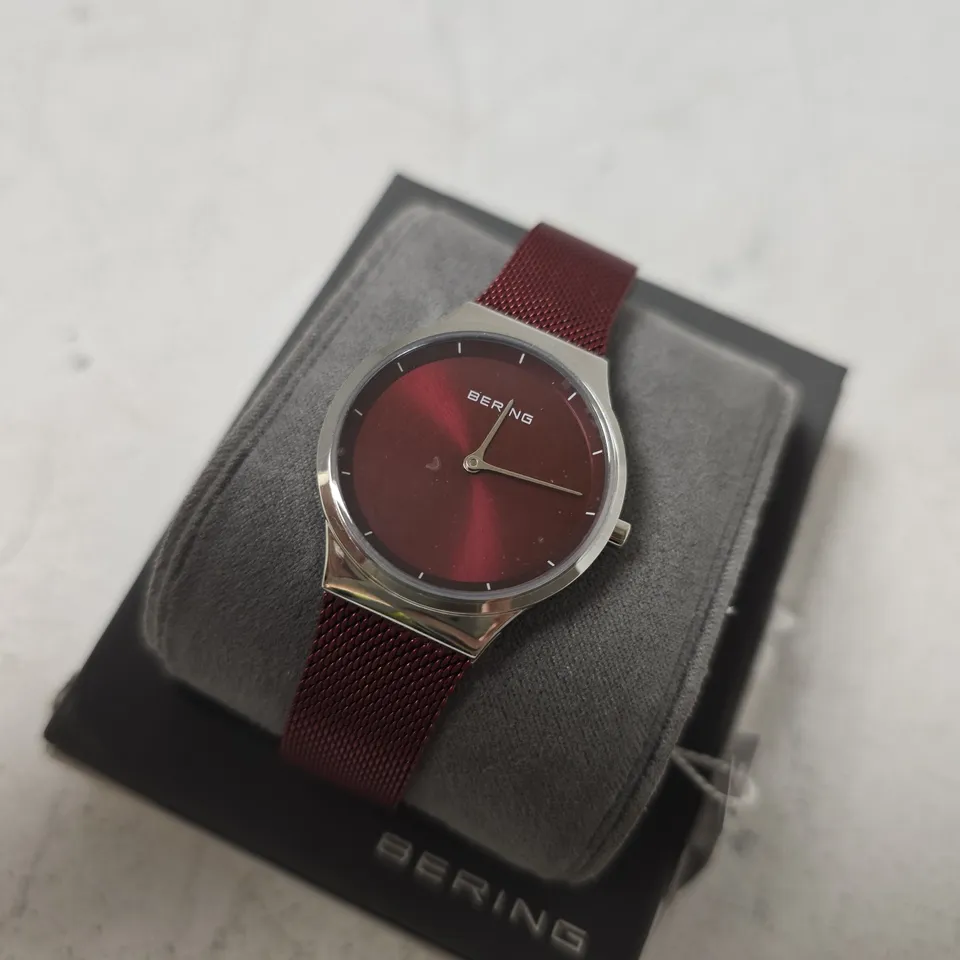 BOXED BERING CLASSIC 12131-303 WATCH IN RED