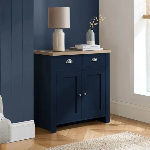 BOXED NAPANOCH 79cm WIDE 2 DRAWER SIDEBOARD (1 BOX)