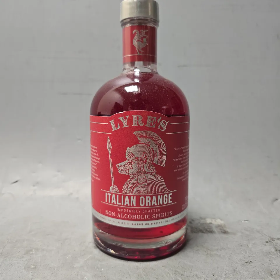 LYRE'S ITALIAN ORANGE NON ALCOHOLIC SPIRITS 