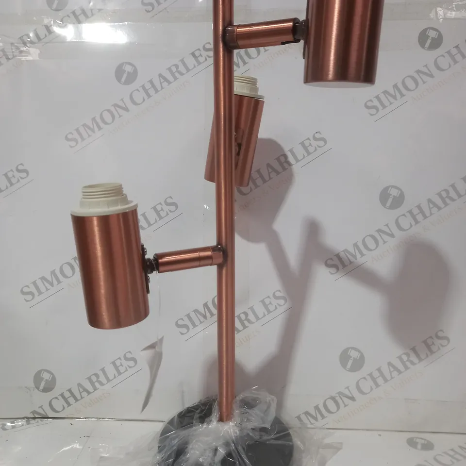 BOXED UNBRANDED 3 LIGHT CEILING LIGHT FIXTURE IN COPPER FINISH