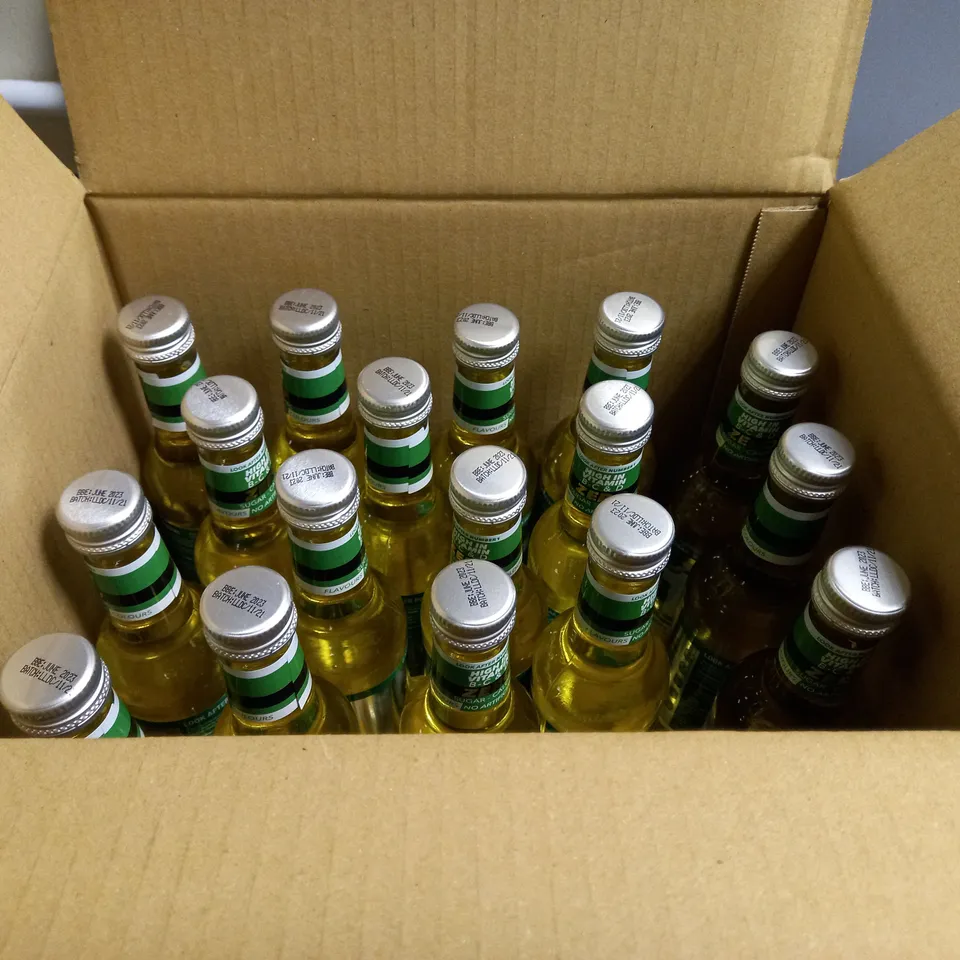 BOXED LOT OF APPROX. 17 BOTTLES OF NUMBER ONE SPARKLING WATER LEMON & LIME