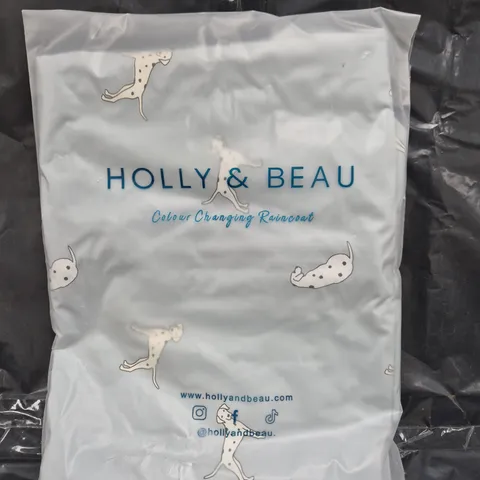 SEALED HOLLY & BEAU COLOUR CHANGING DALMATIAN RAINCOAT SIZE XS