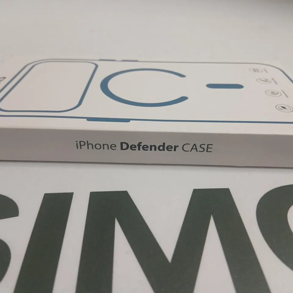 APPROXIMATELY 250 BRAND NEW LMS IPHONE DEFENDER CASE – CLEAR WITH BLUE BUMPERS