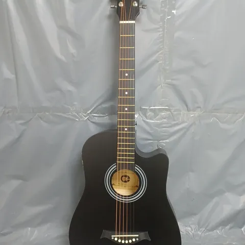 18 FRET ACOUSTIC GUITAR IN BLACK - COLLECTION ONLY