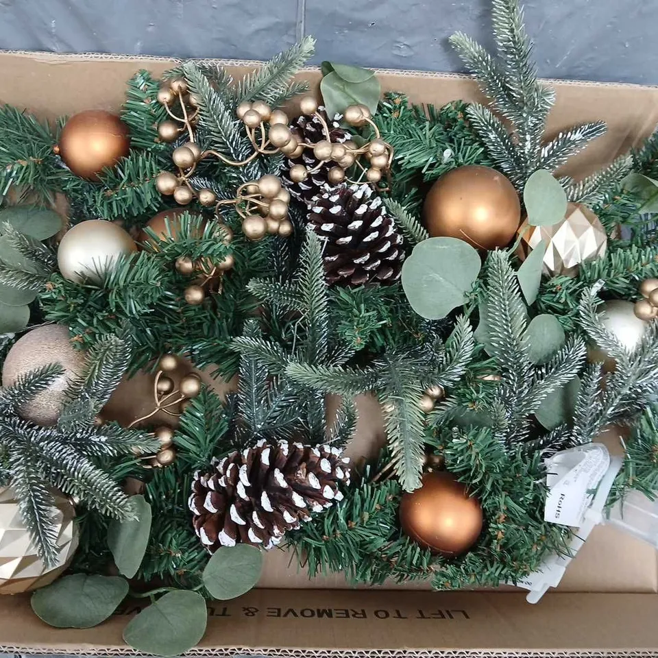 6FT COPPER AND GOLD PRE LIT GARLAND RRP £32.99