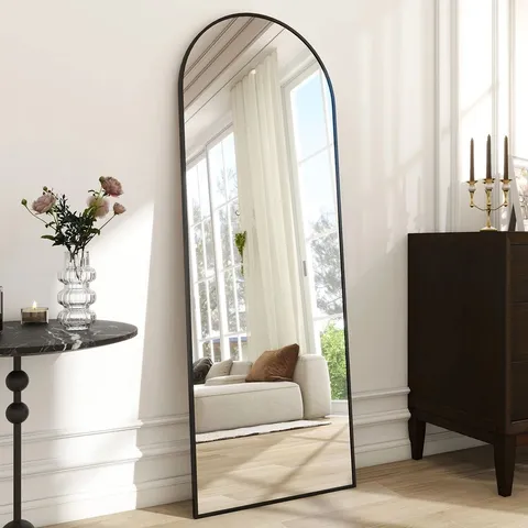 BOXED ALUMINIUM ARCH MIRROR