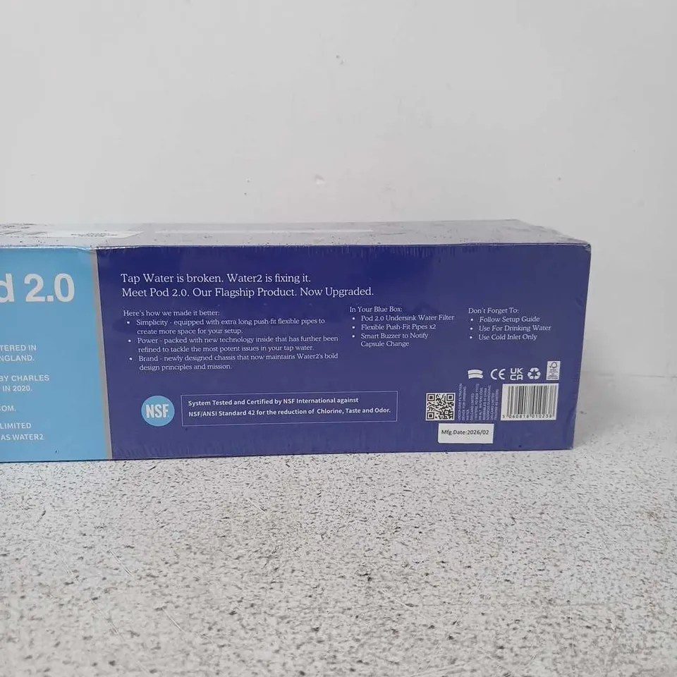 WATER2 POD 2.0 – WATER FILTRATION POD (BOXED, UK STOCK) 