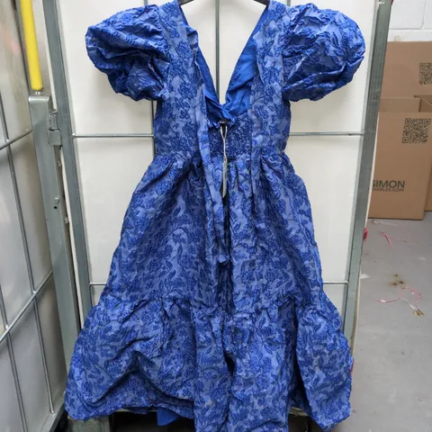 SISTER JANE BLUE LACE DRESS WITH PUFF SLEEVES