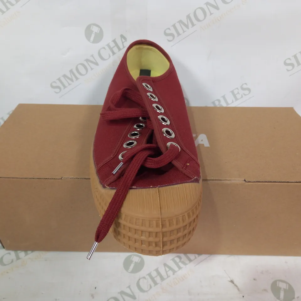 BOXED PAIR OF NOVESTA STAR MASTER SHOES IN RED UK SIZE 6