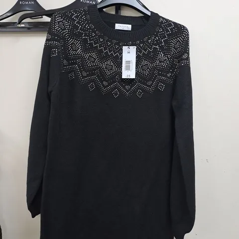 PAPAYA BLACK LONG SLEEVE DRESS SIZE M 