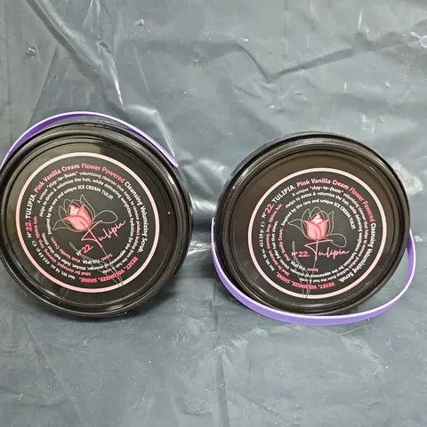 SET OF 2 TWEAK'D BY NATURE NO 22 TULIPIA PINK CLEANSING VOLUMIZING SCRUB