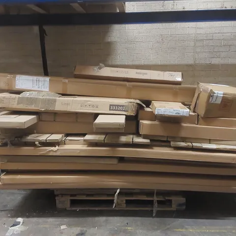 PALLET CONTAINING A VERY LARGE QUANTITY OF ASSORTED FURNITURE PARTS ECT 