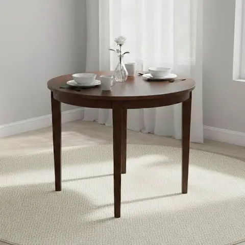 BOXED HANOVER HALF MOON DINING TABLE - DARK OAK (1 BOX)