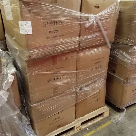 PALLET OF ASSORTED INCOMPLETE RATTAN OUTDOOR FURNITURE SETS, PARTS ONLY