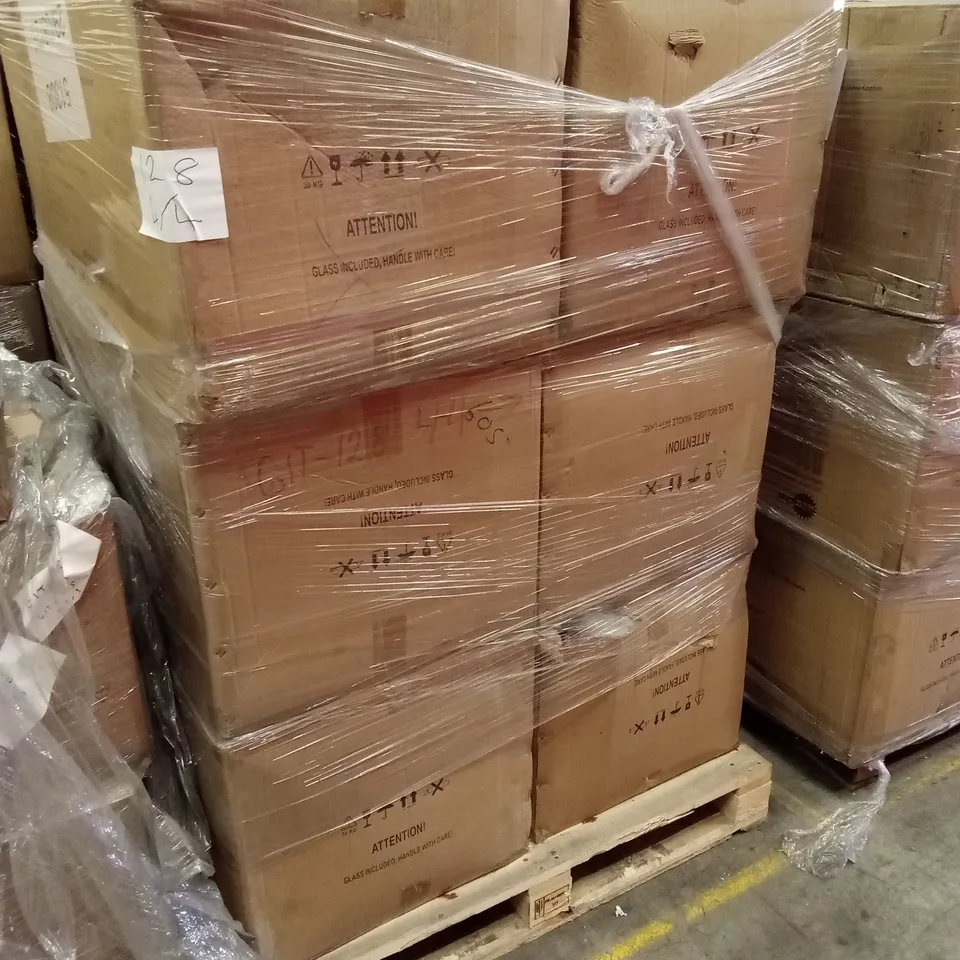 PALLET OF ASSORTED INCOMPLETE RATTAN OUTDOOR FURNITURE SETS, PARTS ONLY
