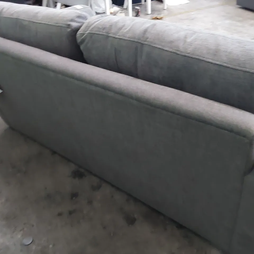 QUALITY BRITISH DESIGNER LOUNGE Co. TWO SEATER SOFA GREY FABRIC 
