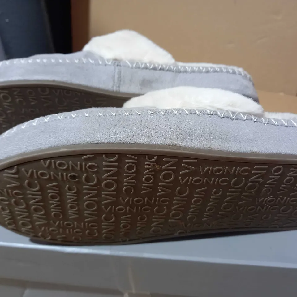 VIONIC GRACE SLIPPER GREY SIZE 5